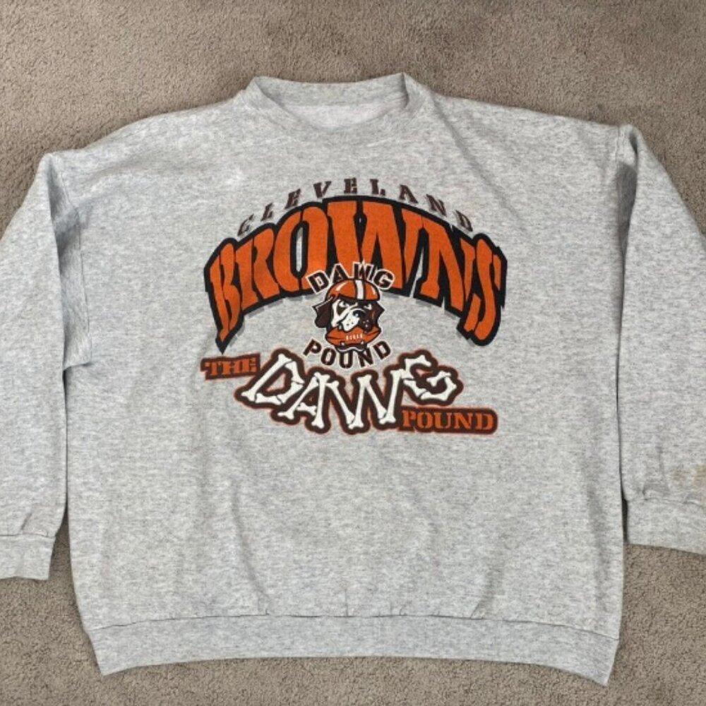 Cleveland Browns Dawg Pound Nfl Football Crewneck Sweatshirt N2588